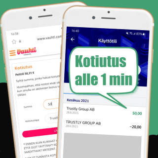 Nopea kotiutus Pay N Play kasinolta