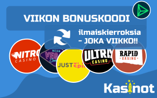 Viikon bonuskoodi BP Groupin kasinoille